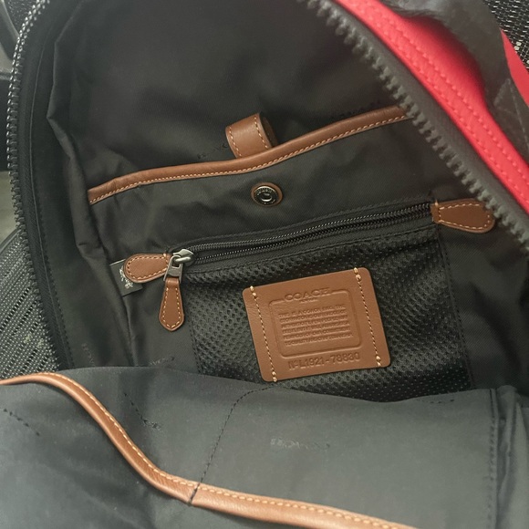 Brand new Coach Backpack, medium size. Very soft, many pockets, smells amazing - Picture 3 of 4